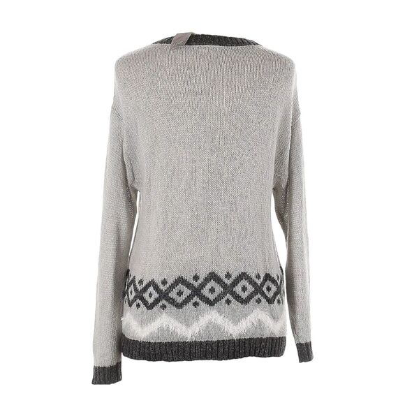 J.Jill Womens  Petite L New Pullover Knit Tunic Sweater Wool Mohair Blend- Aztec - Picture 8 of 9